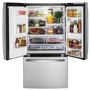 GE 36-Inch, 25.6 Cu.Ft. Freestanding French 3-Door Refrigerator With Multiflow Air System - GFE26JYMFS