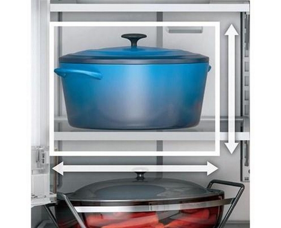 GE 36-Inch, 25.6 Cu.Ft. Freestanding French 3-Door Refrigerator With Multiflow Air System - GFE26JYMFS