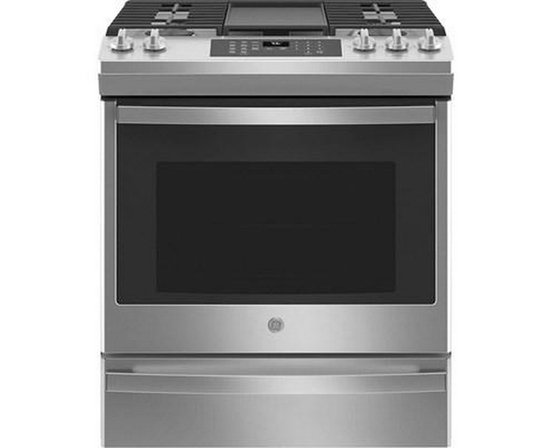 GE 30-Inch Slide-In Gas Range With Convection Technology - JCGS760SPSS