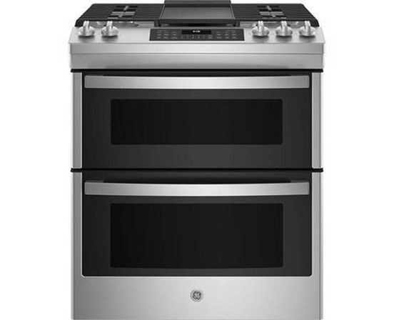 GE 30-Inch Slide-In Gas Range With True European Convection Technology - JCGSS86SPSS