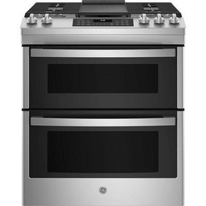 GE 30-Inch Slide-In Gas Range With True European Convection Technology - JCGSS86SPSS