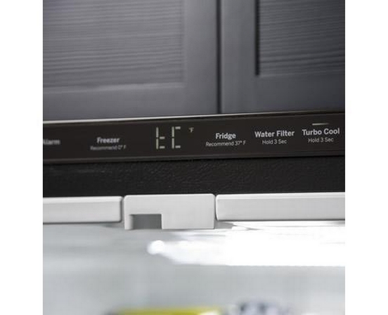 GE 33-Inch, 24.8 Cu. Ft. French 3-Door Refrigerator With Internal Water Dispenser - GNE25JYKFS