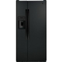 GE 33-Inch, 23 Cu. Ft. Side-By-Side Refrigerator With Water And Ice Dispensing System - GSS23GGPBB