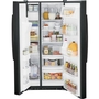 GE 33-Inch, 23 Cu. Ft. Side-By-Side Refrigerator With Water And Ice Dispensing System - GSS23GGPBB