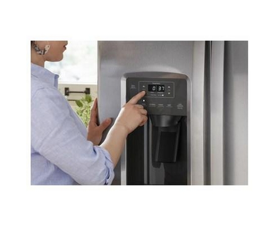 GE 33-Inch, 23 Cu. Ft. Side-By-Side Refrigerator With Water And Ice Dispensing System - GSS23GYPFS