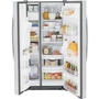 GE 33-Inch, 23 Cu. Ft. Side-By-Side Refrigerator With Water And Ice Dispensing System - GSS23GYPFS