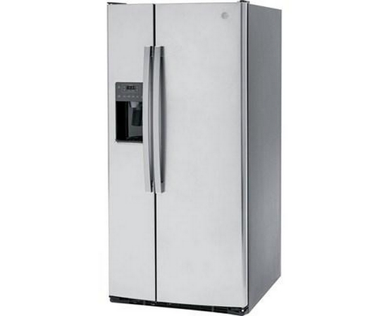 GE 33-Inch, 23 Cu. Ft. Side-By-Side Refrigerator With Water And Ice Dispensing System - GSS23GYPFS