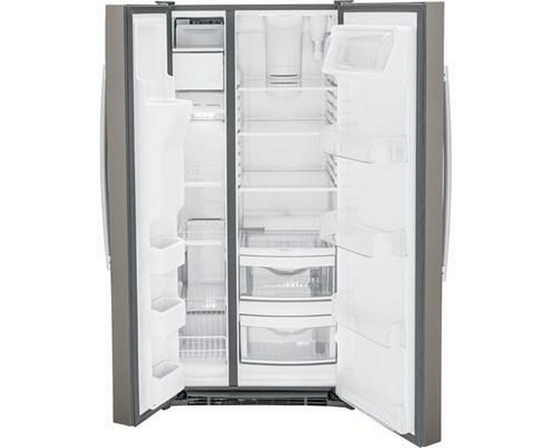 GE 33-Inch, 23 Cu. Ft. Side-By-Side Refrigerator With Water And Ice Dispensing System - GSS23GMPES