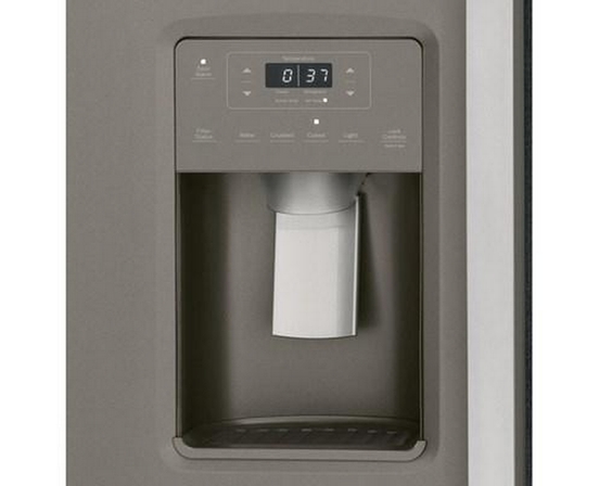 GE 33-Inch, 23 Cu. Ft. Side-By-Side Refrigerator With Water And Ice Dispensing System - GSS23GMPES