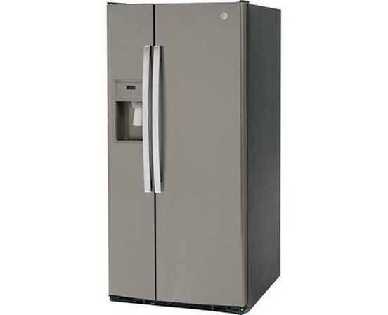 GE 33-Inch, 23 Cu. Ft. Side-By-Side Refrigerator With Water And Ice Dispensing System - GSS23GMPES