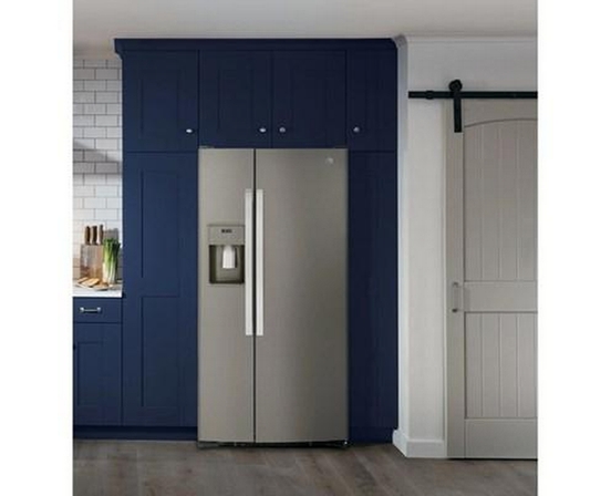 GE 33-Inch, 23 Cu. Ft. Side-By-Side Refrigerator With Water And Ice Dispensing System - GSS23GMPES