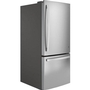 GE 30-Inch, 21 Cu.Ft. Freestanding Bottom Freezer Refrigerator With Interior Ice Maker - GDE21EYKFS
