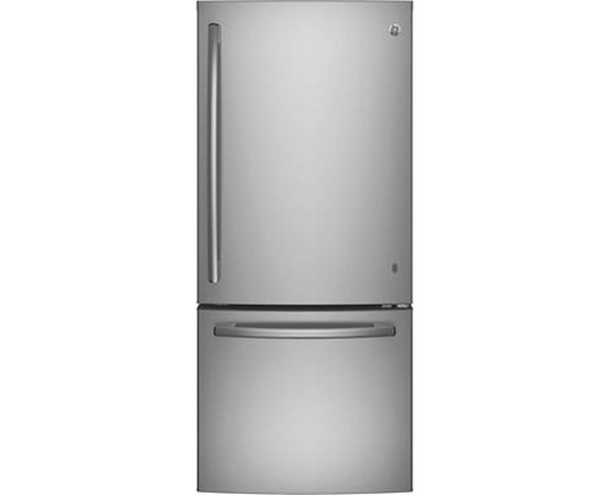 GE 20.9 Cu. Ft. Bottom Mount Refrigerator With Led Lighting - GDE21DYRKFS