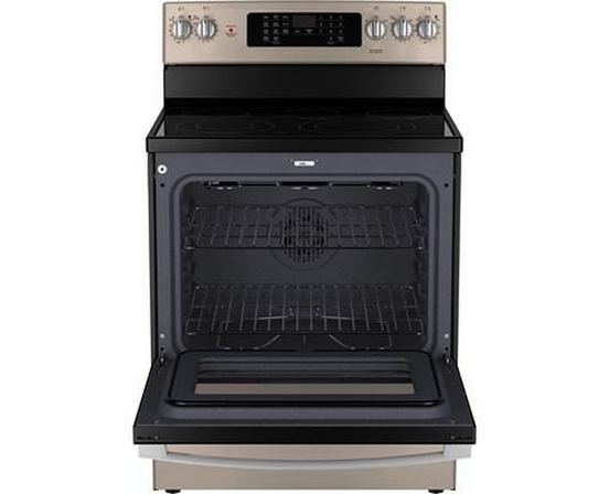 GE 30-Inch Freestanding Electric Range With True European Convection Technology - JCB840ETES