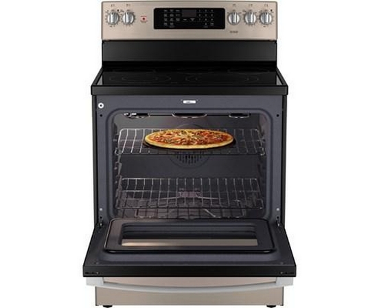 GE 30-Inch Freestanding Electric Range With True European Convection Technology - JCB840ETES