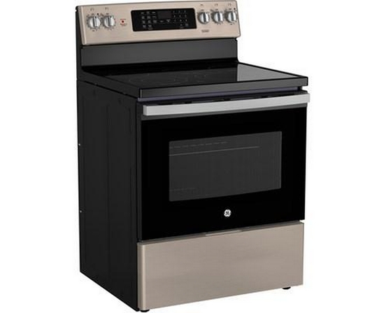 GE 30-Inch Freestanding Electric Range With True European Convection Technology - JCB840ETES