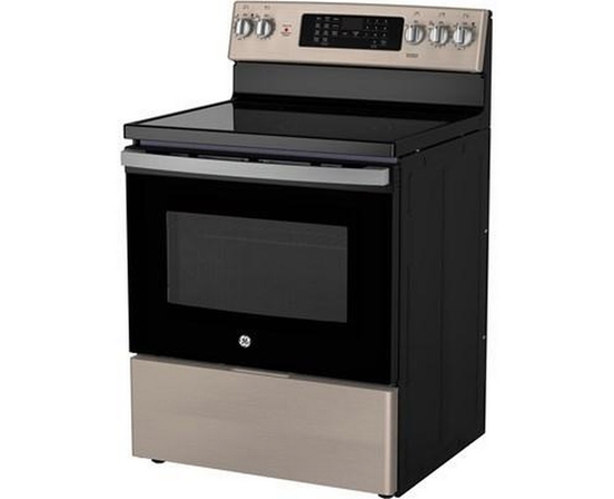 GE 30-Inch Freestanding Electric Range With True European Convection Technology - JCB840ETES