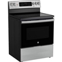 GE 30-Inch Freestanding Electric Range With True European Convection Technology - JCB840STSS