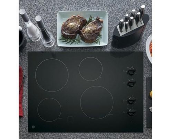 GE 30-Inch Built-In Electric Cooktop - JP3030DWBB