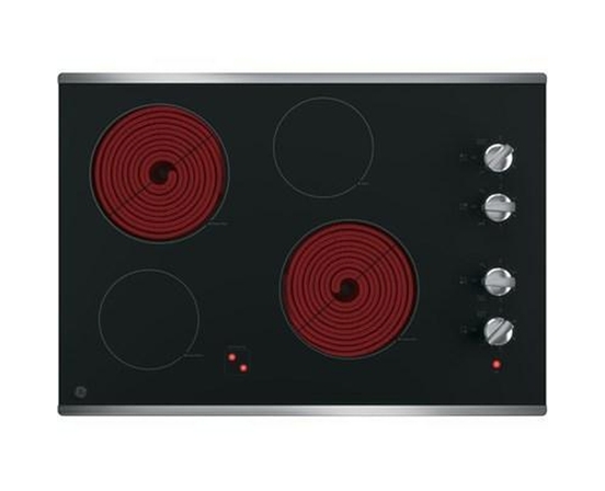 GE 30-Inch Built-In Electric Cooktop - JP3030SWSS