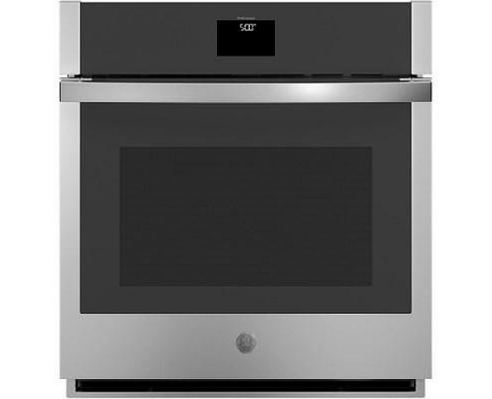 GE 27-Inch, 4.3 Cu. Ft. Built-In Single Wall Oven With True European Convection - JKS5000SVSS