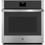 GE 27-Inch, 4.3 Cu. Ft. Built-In Single Wall Oven With True European Convection - JKS5000SVSS
