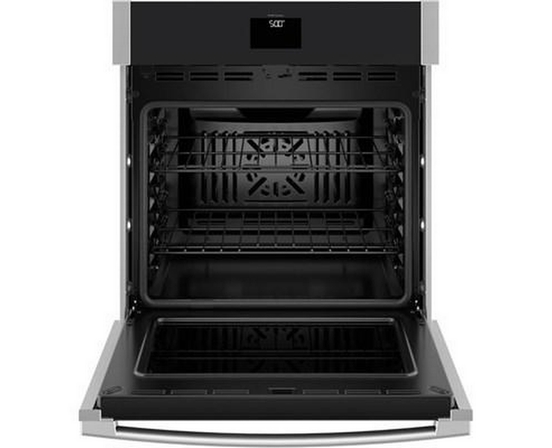 GE 27-Inch, 4.3 Cu. Ft. Built-In Single Wall Oven With True European Convection - JKS5000SVSS
