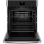 GE 27-Inch, 4.3 Cu. Ft. Built-In Single Wall Oven With True European Convection - JKS5000SVSS