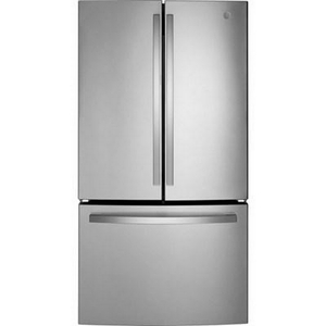 GE 36-Inch, 21.9 Cu.Ft. Counter-Depth French 3-Door Refrigerator With Interior Ice Maker - GWE22JYMFS