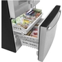 GE 36-Inch, 20.6 Cu.Ft. Counter-Depth French 3-Door Refrigerator With Exterior Ice Maker - GYE21JYMFS